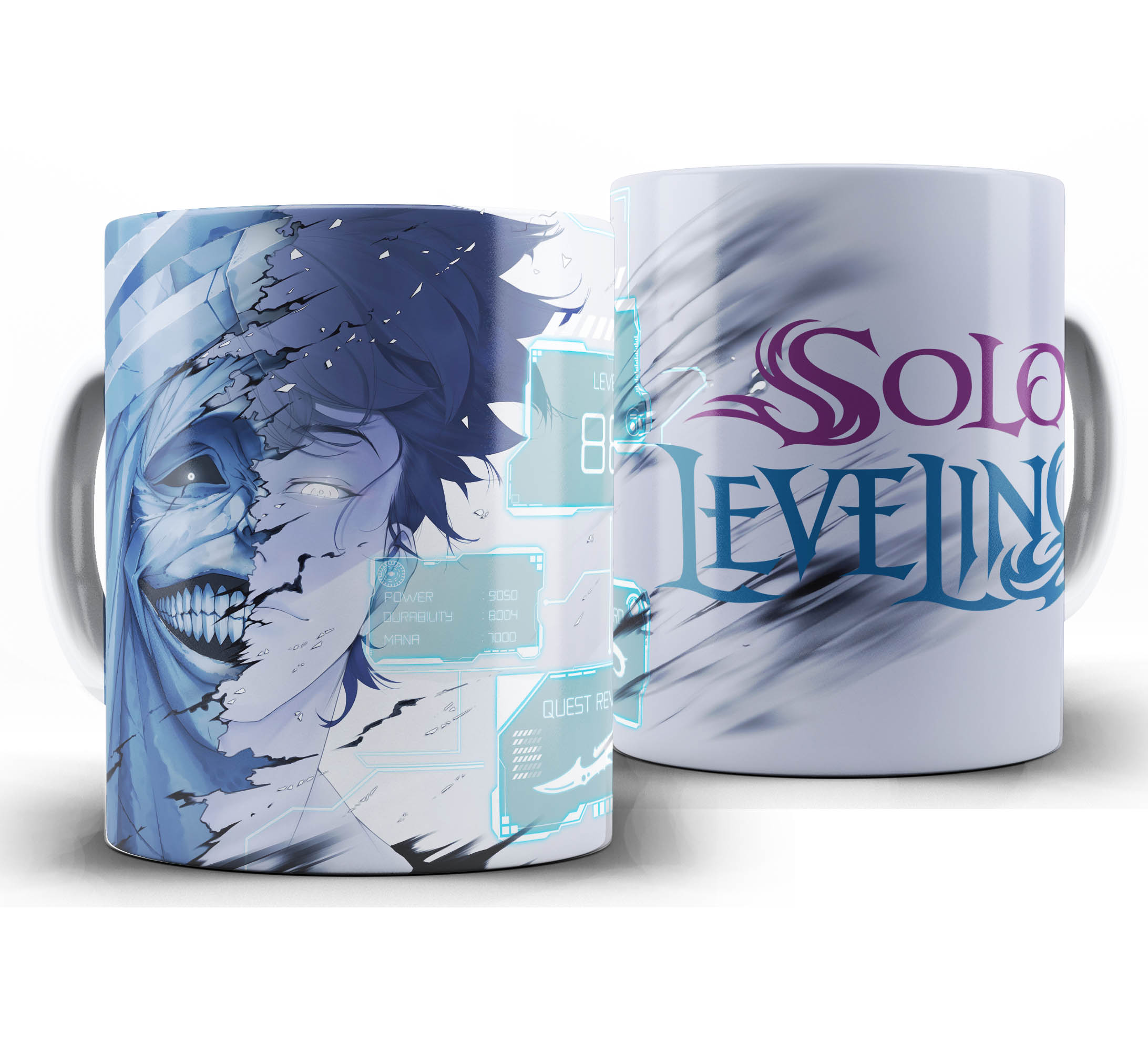 Caneca Anime - Solo Leveling W1 - Level Up